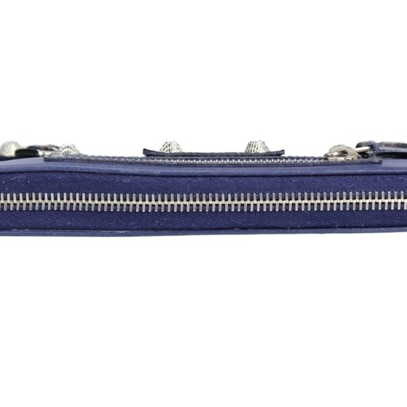 BALENCIAGA Leather & Studded Zip Around Wallet - Picture 6 of 12